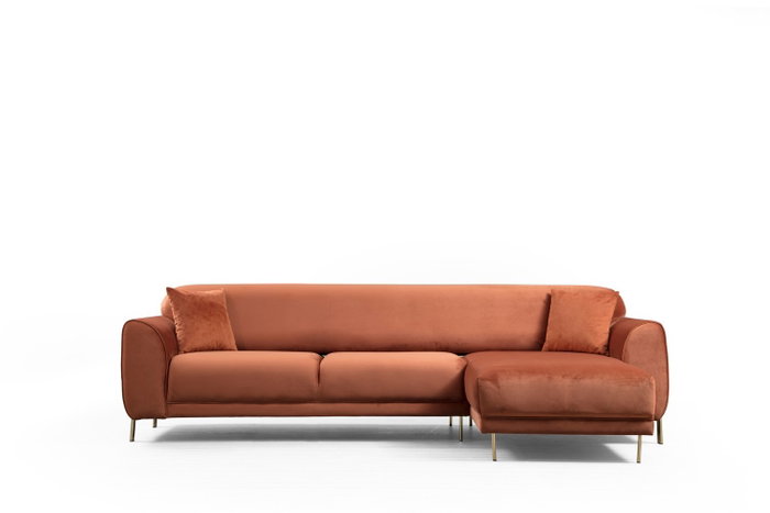 Atelier Del Sofa Sofá-Cama de Esquina Color Canela